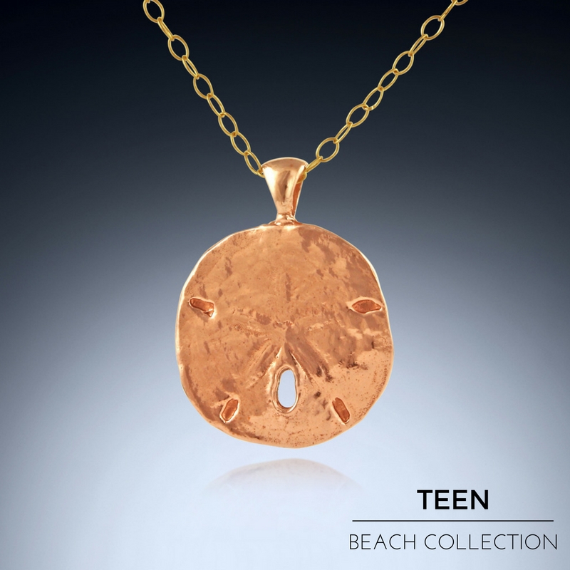 Gift for Teens - Copper Sand Dollar Necklace