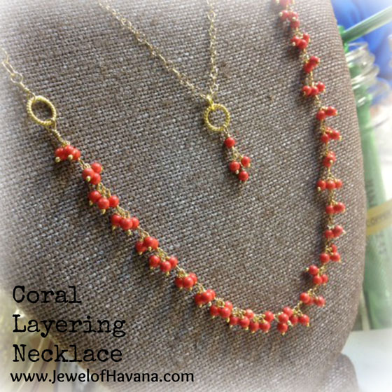 Coral Layering Necklace