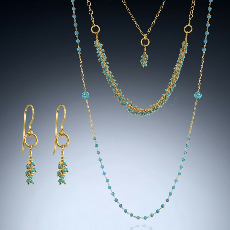 Turquoise Layering Necklace Collection