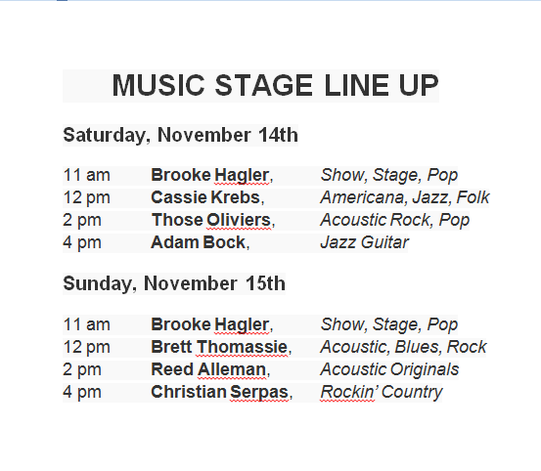 Covington Three Rivers Art Festival Music Stage Line Up