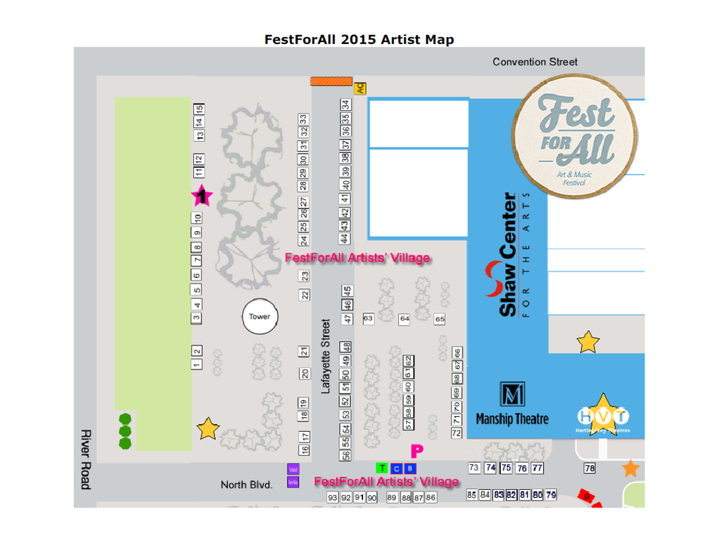 Fest For All 2015 Artist Map