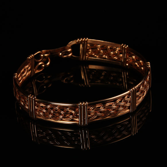 Handcrafted Woven Copper Bracelet