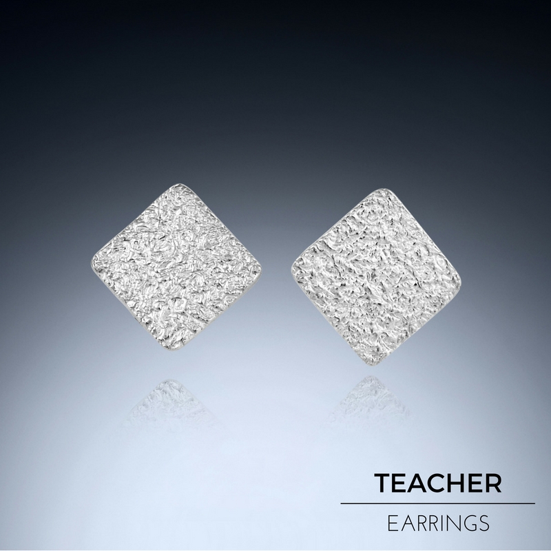 Gift for Teacher - Diamond Post Earrings