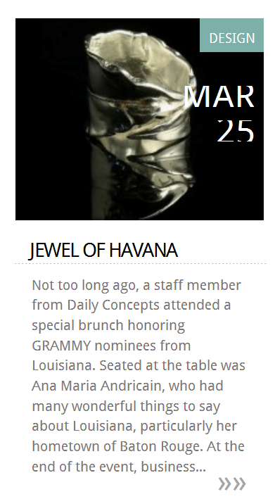 Jewel of Havana Handcrafted Jewelry Featured in Daily Concepts