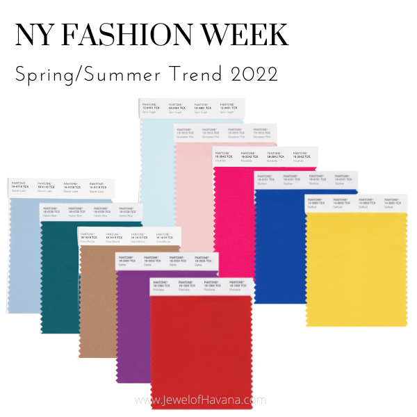 Pantone New York Fashion Week Spring Summer Trend Report 2022