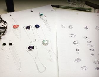 Process of Design - Jewel of Havana Jewelry Sketch Book
