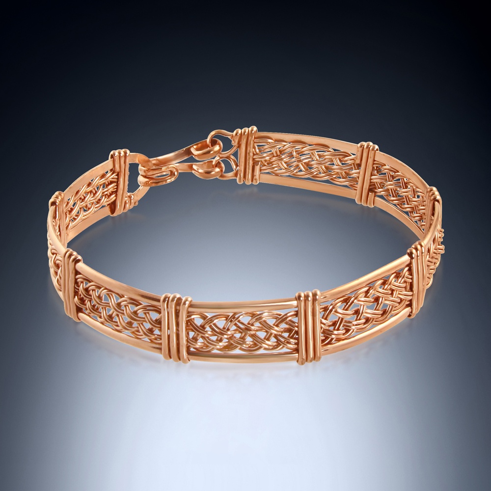 adjustable copper bracelet “fine copper chain” – Officine Urania –  artigianato in rame e metalloterapia